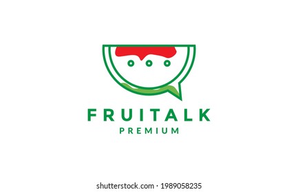 abstraktes Logo für die Beratung von Fruchtgesprächen, Vektorsymbol