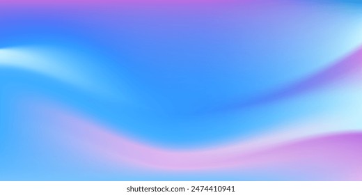 Fondo Abstractas de degradado de color Frutiger Aero. Hermosa ilustración de degradado azul cielo fluido. Ilustración vectorial.