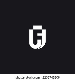 Abstrakter FT-, TF-, F-, T-Buchstaben Logo-Initial-Monogramm-Vektorgrafik.