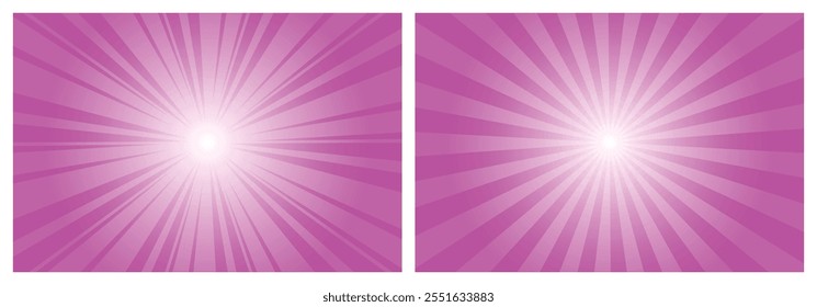 Abstract Fuchsia Sunburst background. Editable Sunburst background, Sunburst, Sunbeam