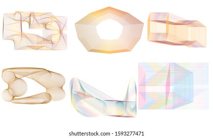 Abstract full color backgrounds, illustrations and textures