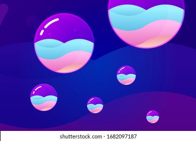 Abstract full color Circle Background Graphic Design