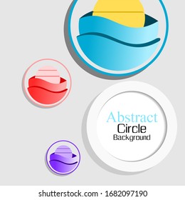 Abstract full color Circle Background Graphic Design
