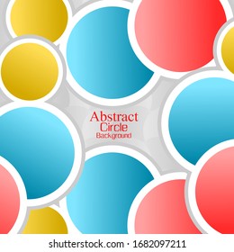 Diseño gráfico de fondo circular en color abstracto