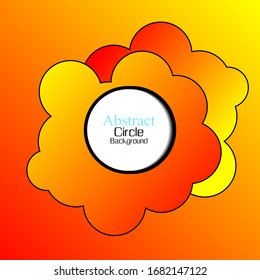 Diseño gráfico de fondo de círculo de color total abstracto