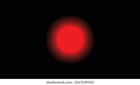 Abstract Full moon on red and black, simple design.