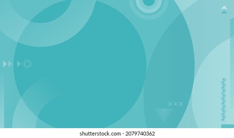 Abstract Full Vector Cyan Background