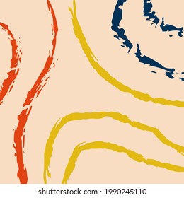 Abstract fun background. Colour shapes pattern. Splash fun backdrop. Vector Illustration