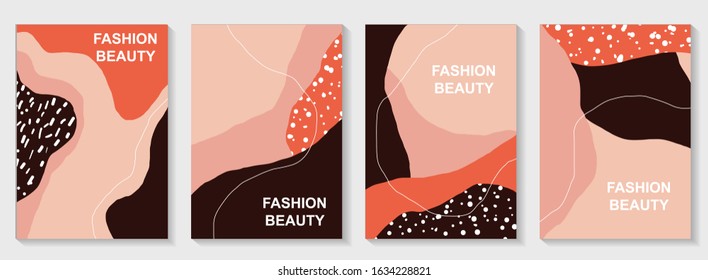 Abstract fun color pattern cartoon texture for doodle geometric background. Vector trend shape for brochure cover template design.