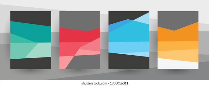 Abstract fun color pattern cartoon texture for doodle geometric background. Vector shape for brochure cover template 
