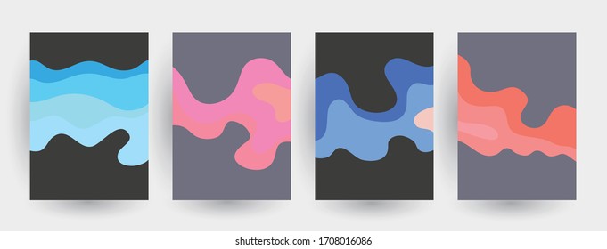 Abstract fun color pattern cartoon texture for doodle geometric background. Vector shape for brochure cover template 