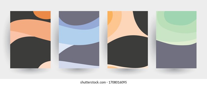 Abstract fun color pattern cartoon texture for doodle geometric background. Vector shape for brochure cover template 