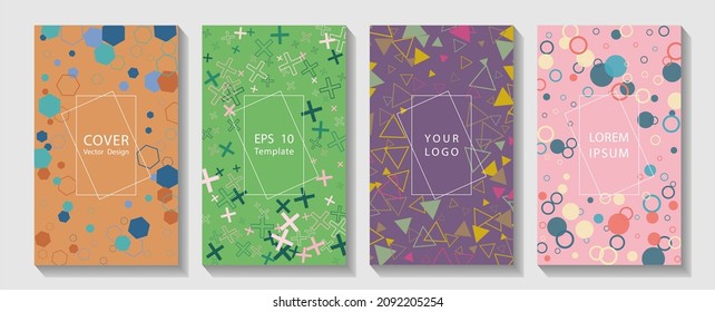 Abstract fun color pattern cartoon texture for doodle geometric background. Cool gradient shapes composition. Eps10 vector.