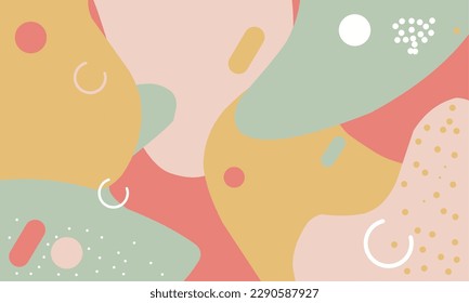 Abstract fun color pattern cartoon texture for doodle geometric background.	