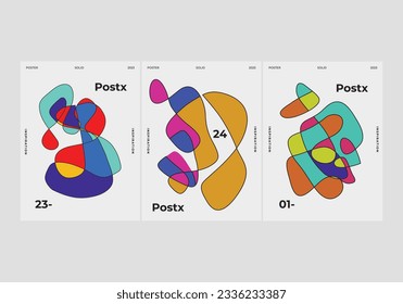 Abstract fun color pattern cartoon texture for doodle geometric background. Vector trend shape for brochure cover template design