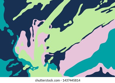 Abstract Fun Drawn Memphis Background. Vector brochure cover template design - EPS