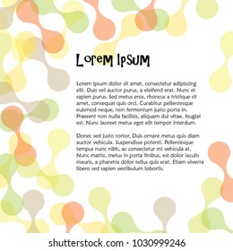 Abstract fun dumbbell shape background