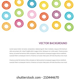 abstract fun vector floral colorful scandinavian rounds pattern wallpaper background cover design