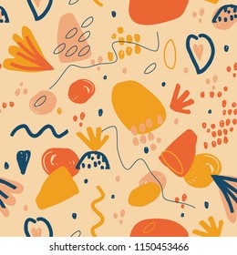 Abstract funky autumn pattern.