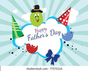 abstract funky concept background for daddy day