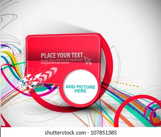 Abstract funky graphic design vector background