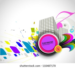 Fondo vectorial de diseño gráfico funky abstracto