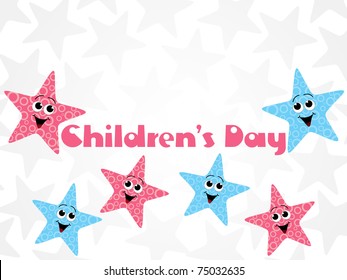 abstract funky kiddish background for children day