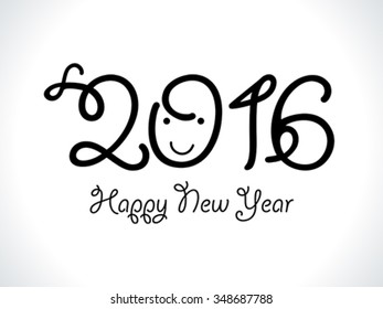 abstract funky new year text vector illustration