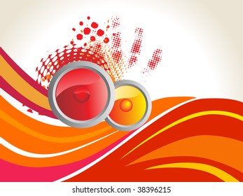abstract funky vector background for text
