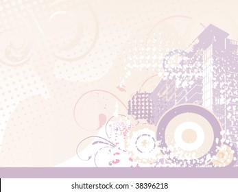 abstract funky vector background for text
