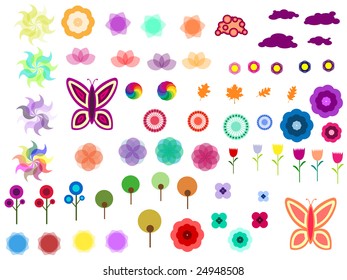 abstract funny design elements