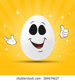 Abstract funny easter egg for your design