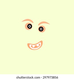 abstract funny face background