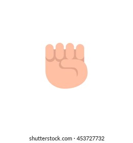 Abstract funny flat style emoji emoticon hand icon 
