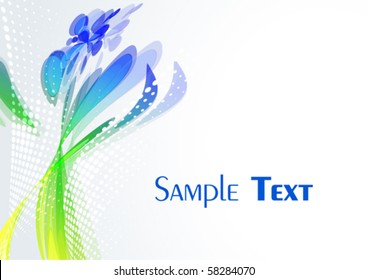 Abstract funny flower. Vector