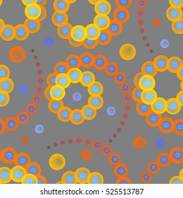 Abstract funny geometrical seamless pattern.