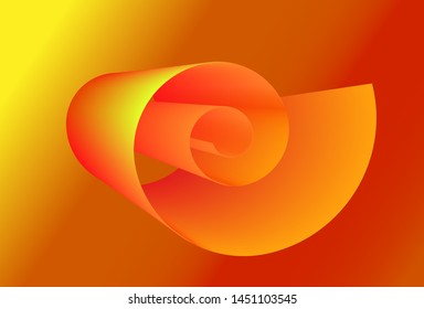 abstract furl background is orange