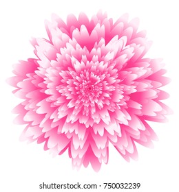 Abstract fururistic background with random layered texture. Fantastic flower vector illustration. Abstract burst vector.