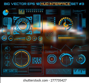 Abstract future, concept vector futuristic blue virtual graphic touch user interface HUD. For web, site, mobile applications isolated on black background, techno, online design, business, gui, ui.