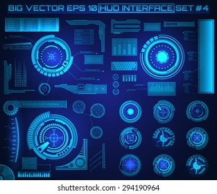 Abstract future, concept vector futuristic blue virtual graphic touch user interface HUD. For web, site, mobile applications isolated on black background, techno, online design, business, gui, ui.