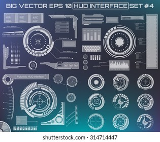 Abstract future, concept vector futuristic blue virtual graphic touch user interface HUD. For web, site, mobile applications isolated on black background, techno, online design, business, gui, ui.
