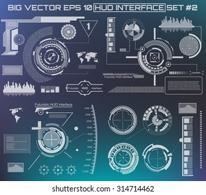 Abstract future, concept vector futuristic blue virtual graphic touch user interface HUD. For web, site, mobile applications isolated on black background, techno, online design, business, gui, ui.