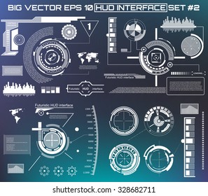 Abstract future, concept vector futuristic blue virtual graphic touch user interface HUD. For web, site, mobile applications isolated on black background, techno, online design, business, gui, ui.