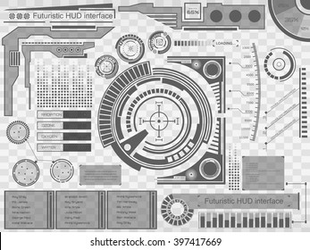 Abstract future, concept vector futuristic blue virtual graphic touch user interface HUD. For web, site, mobile applications isolated on black background, techno, online design, business, gui, ui
