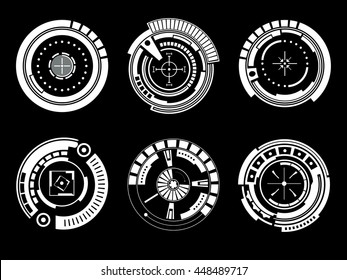Abstract future, concept vector futuristic touch user interface HUD. For web virtual graphic, mobile applications isolated on background, techno, online design, business, gui, ui, kit.