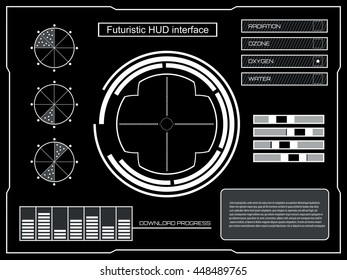 Abstract future, concept vector futuristic touch user interface HUD. For web virtual graphic, mobile applications isolated on background, techno, online design, business, gui, ui, kit.
