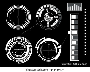 Abstract future, concept vector futuristic touch user interface HUD. For web virtual graphic, mobile applications isolated on background, techno, online design, business, gui, ui, kit.
