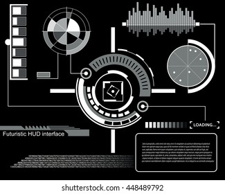 Abstract future, concept vector futuristic touch user interface HUD. For web virtual graphic, mobile applications isolated on background, techno, online design, business, gui, ui, kit.