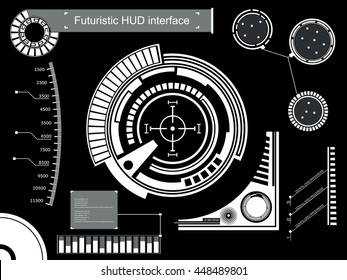 Abstract future, concept vector futuristic touch user interface HUD. For web virtual graphic, mobile applications isolated on background, techno, online design, business, gui, ui, kit.