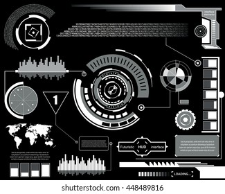 Abstract future, concept vector futuristic touch user interface HUD. For web virtual graphic, mobile applications isolated on background, techno, online design, business, gui, ui, kit.
